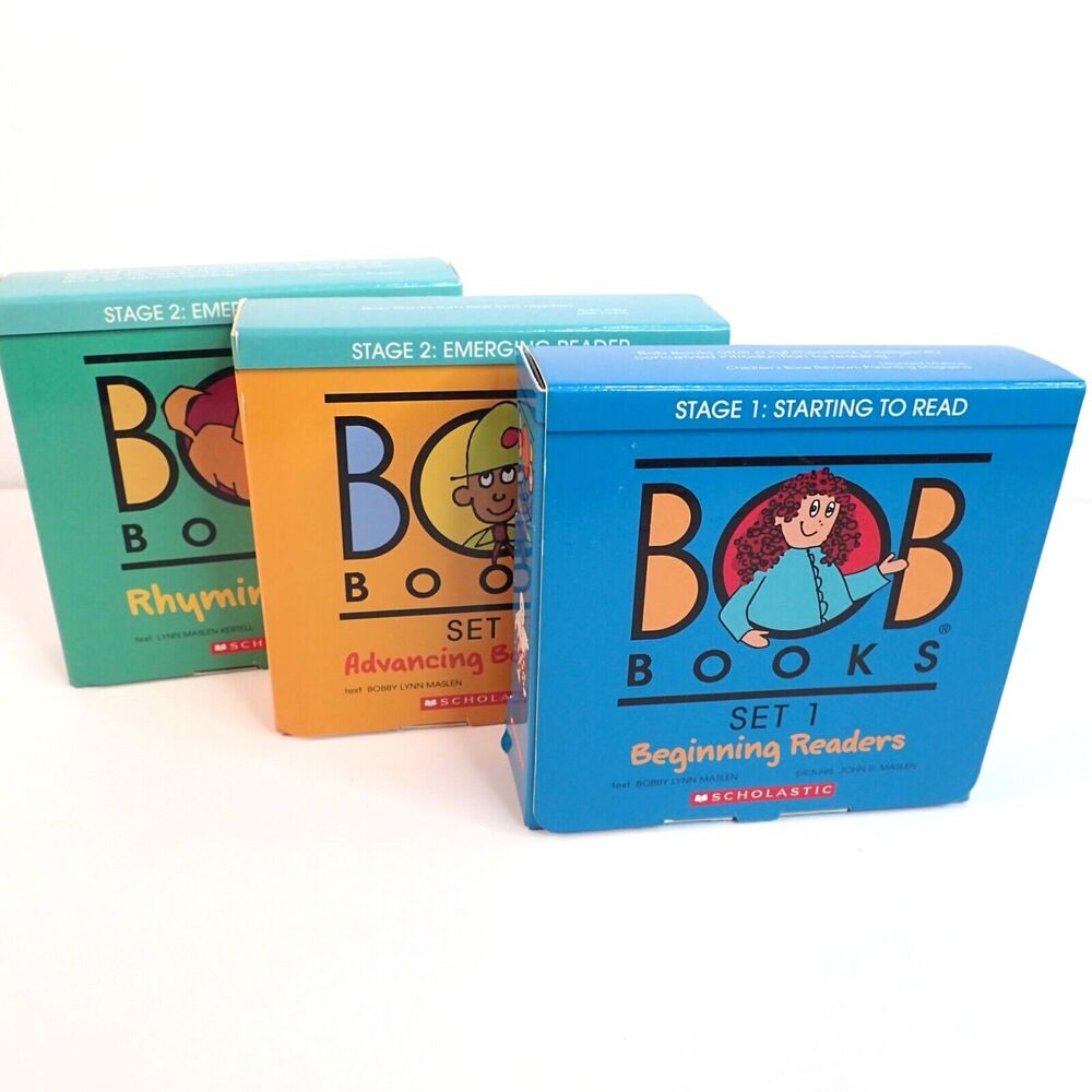 Bob Books Sets Lot of 3 Set 1 & 2 Plus Rhyming Words - Paperbacks
